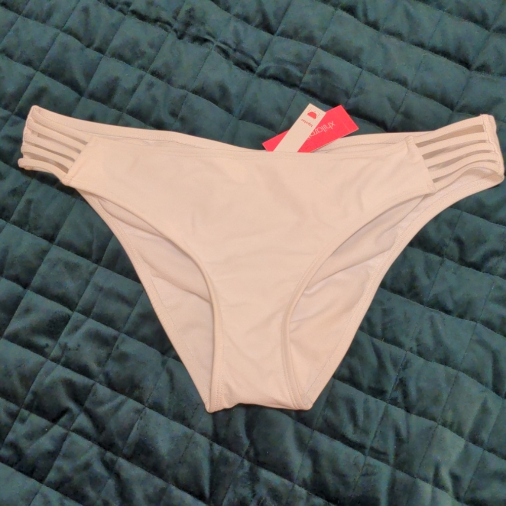 White Hipster Bikini Bottom